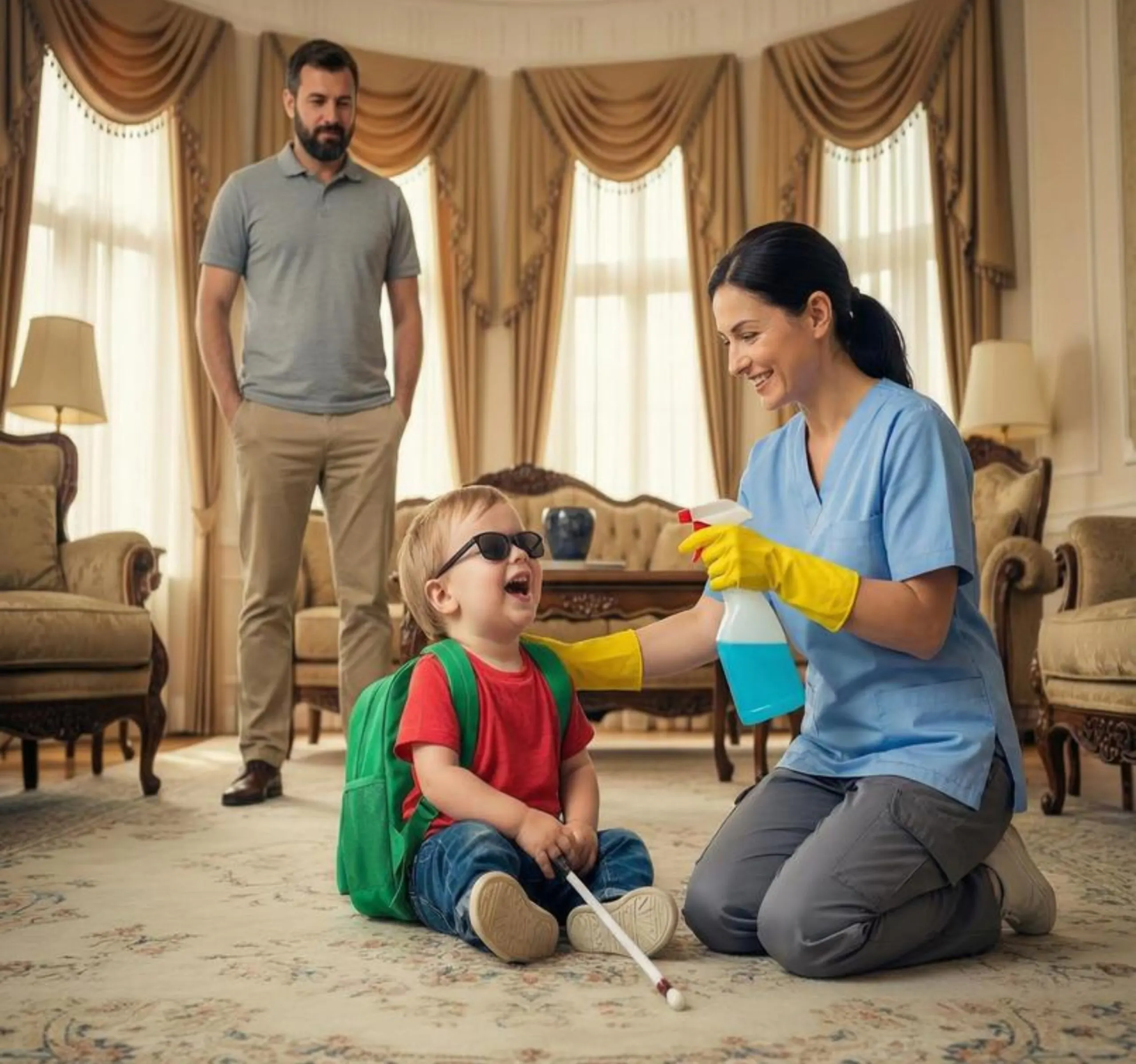 The Millionaire’s Blind Son Sat in Silence—Until the Housekeeper Noticed What Every Doctor
