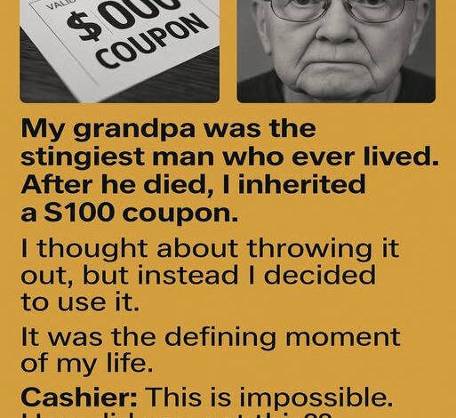 My grandpa was the stingiest man who ever lived.