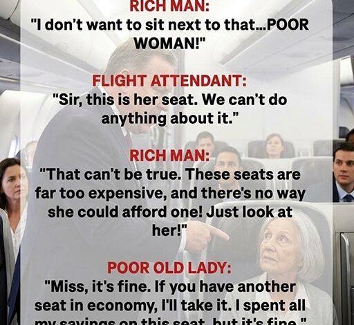 Business Class Passengers M.0.c.k a Poor Elderly Woman Until the Pilot Addresses Her at the End of the