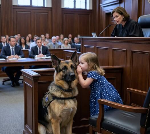 3-Year-Old Speaks to Police Dog in Court, No One Was Prepared for Her