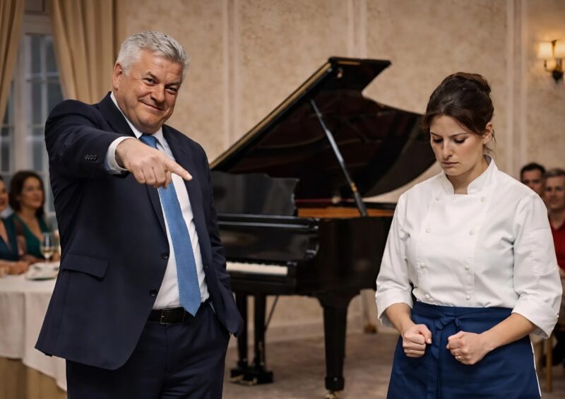 “If you play the piano, I’ll give you this restaurant, If not, I’ll throw you out of here without a single cent,” the owner said, trying to humiliate the cook. But the moment the young woman approached the piano, something unexpected happened…