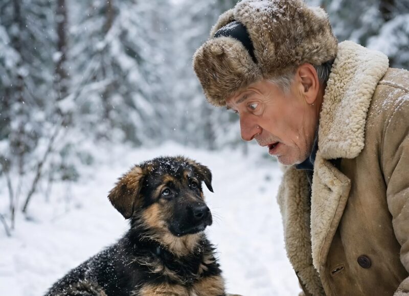 The forest ranger saw deep in the woods a small puppy sitting on a sack, as if guarding it; He immediately sensed trouble, looked inside the sack, and nearly lost consciousness from fear