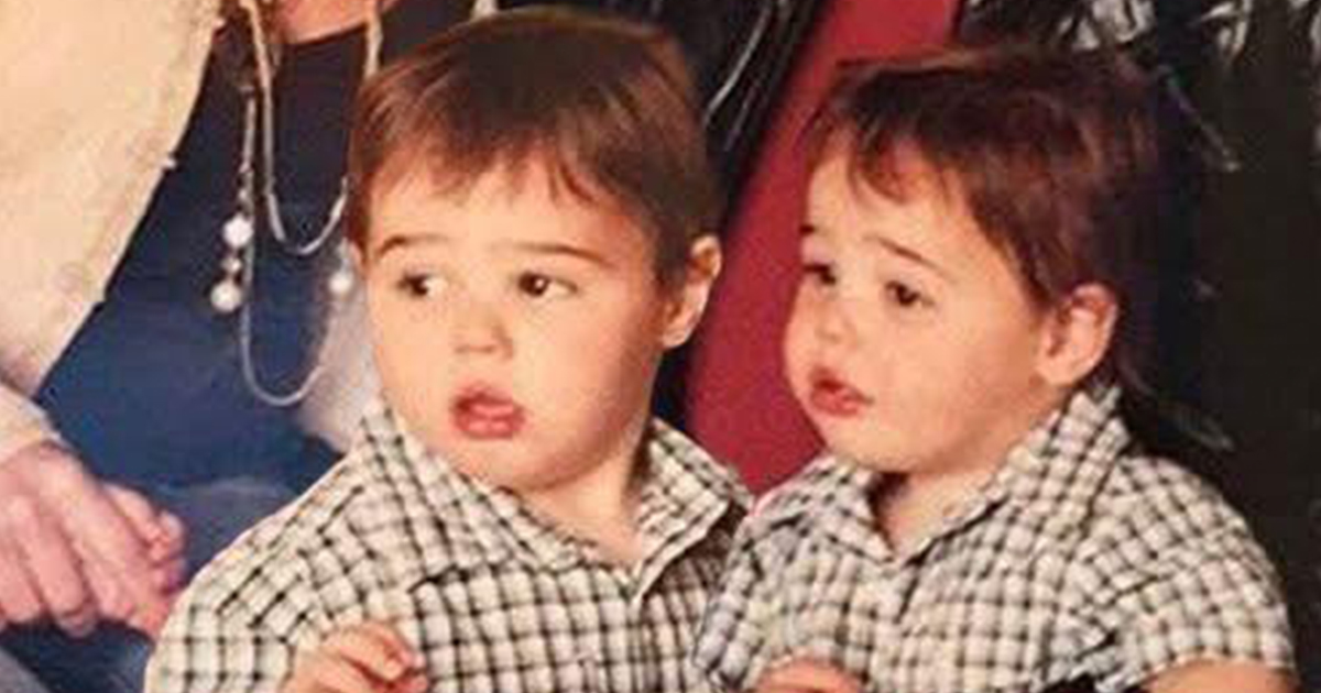 These twins lost their iconic dad when they were just 15 ???????? He fathered them aged 61 for the sake of his childless wife