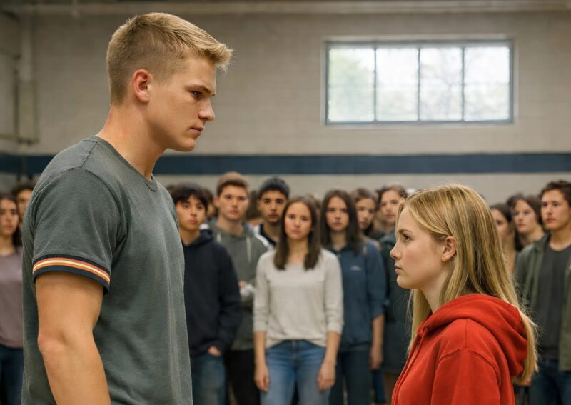 A school bully humiliated a poor student in front of the entire school and threatened her, unaware of who she really was and what would happen to him in the very next second