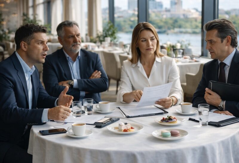 The millionaire brought the cleaning woman to the negotiations “just for appearances” and ordered her not to say a single word, promising a good payment in return. But one sentence from her left everyone in shock