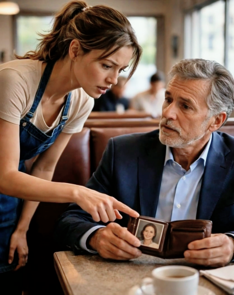 A Waitress Saw Her Late Mother’s Photo in a Customer’s Wallet — What He Revealed Stunned