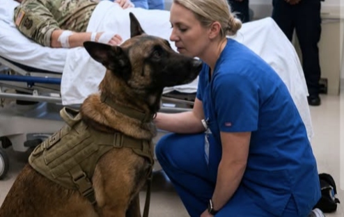 The K-9 Would Not Let Anyone Touch the Wounded SEAL, Until a Rookie Nurse Spoke a Secret Unit