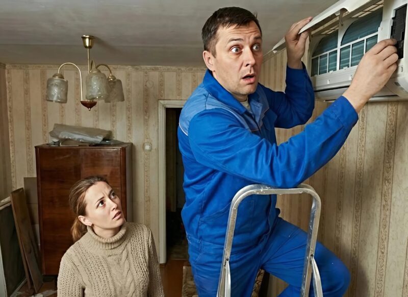My husband always forbade me to go near the air conditioner, but one day it broke while he was away on a business trip: I had to call a repairman, he opened the casing, looked inside — and said in terror: “Take your children and get out of this house immediately…”