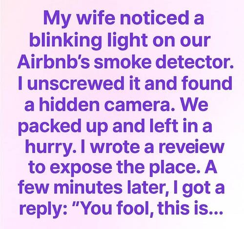 I Found a Hidden Camera in Our Airbnb, And the Hosts Chilling Reply Changed How I See Travel Safety