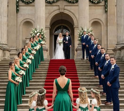 But when a limousine rolled up and three identical children stepped out, the groom dropped his glass!