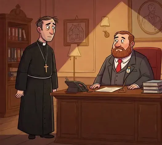 There was an old priest