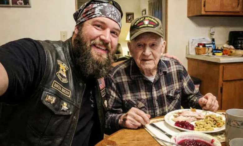 A Biker Sat Down At My Empty Thanksgiving Table And Ate With