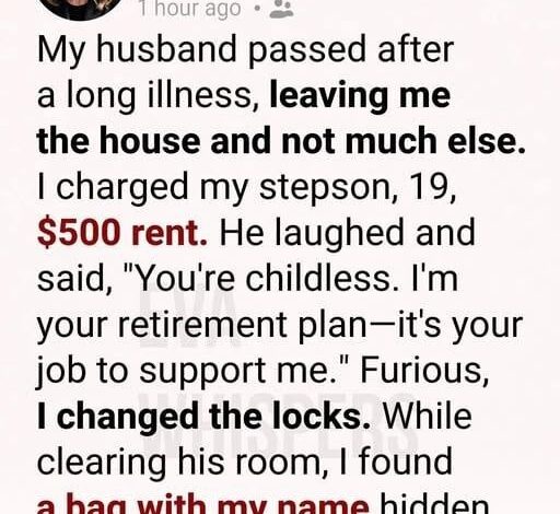After My Husband Passed, I Charged My Stepson Rent, What He Had Been Doing in Silence