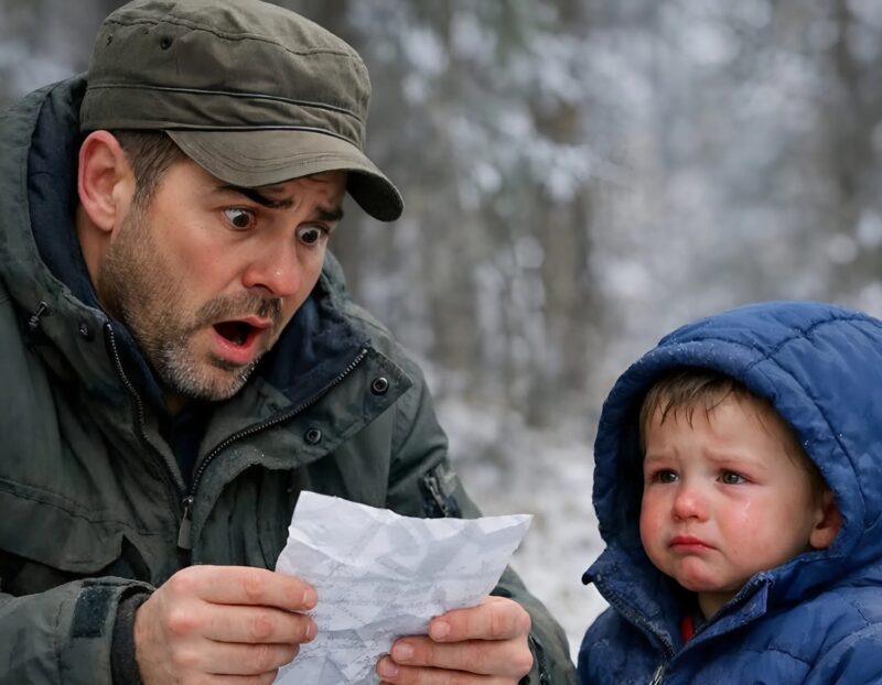 “Mom told me to wait here…” — the boy quietly repeated when the forest ranger found him near an old tree, and there was a note in the pocket of his jacket: after reading it, the man was deeply shocked