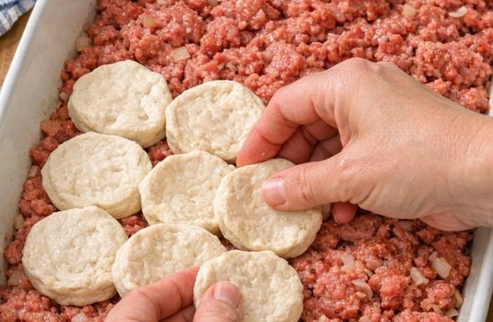 Scatter biscuits and these 2 ingredients over beef for a baked dinner I’ll happily repeat